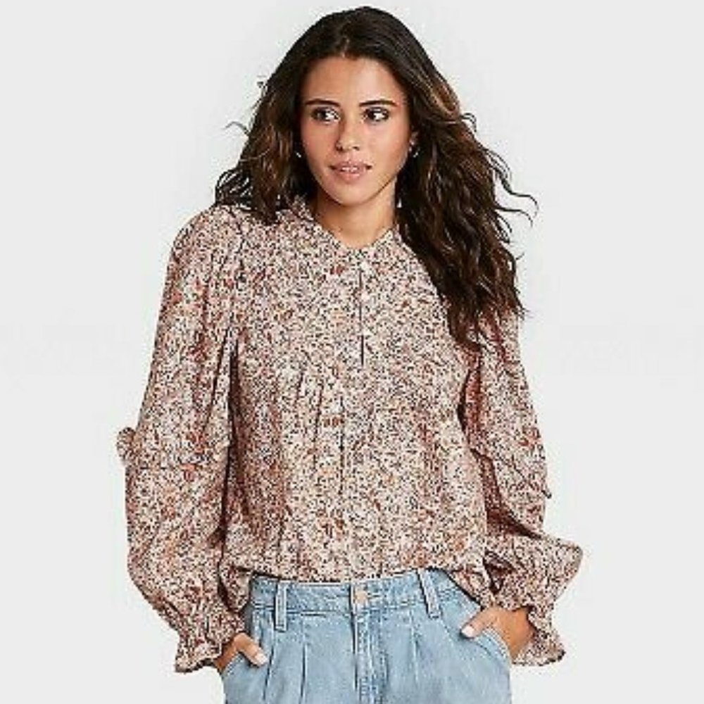 Universal Thread Floral Prairie Blouse Cottagecore